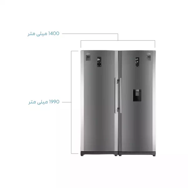 یخچال فریزر دوقلو کلور مدل FNT 101- RNT 101 سری 70 سفید چرمی