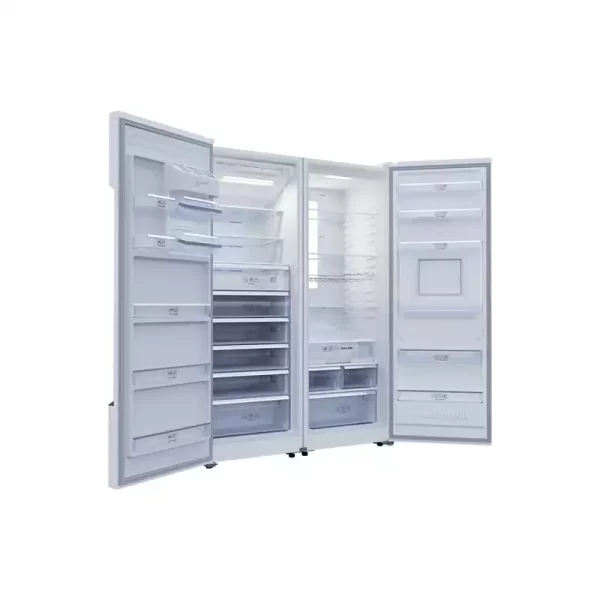یخچال فریزر دوقلو کلور مدل روسو هوم بار سری 70 استیل