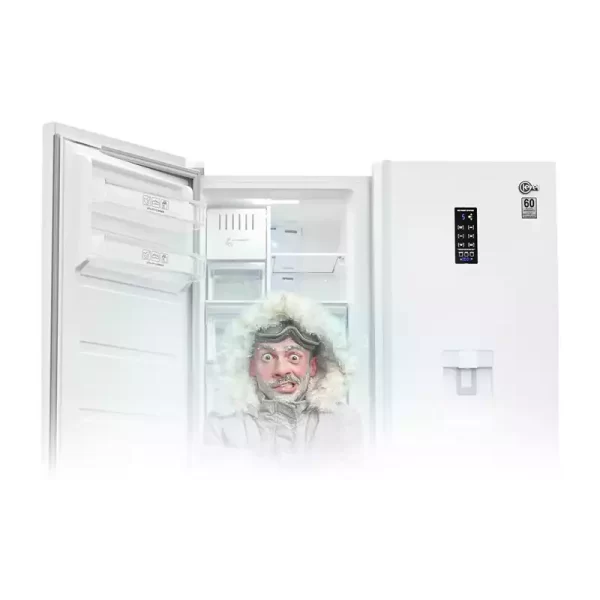 یخچال و فریزر دو قلو کلور مدل گلوری سری 60 سفید