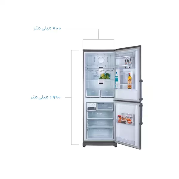 یخچال فریزر کمبی کلور مدل  FRNT 101-C سری 70 استیل