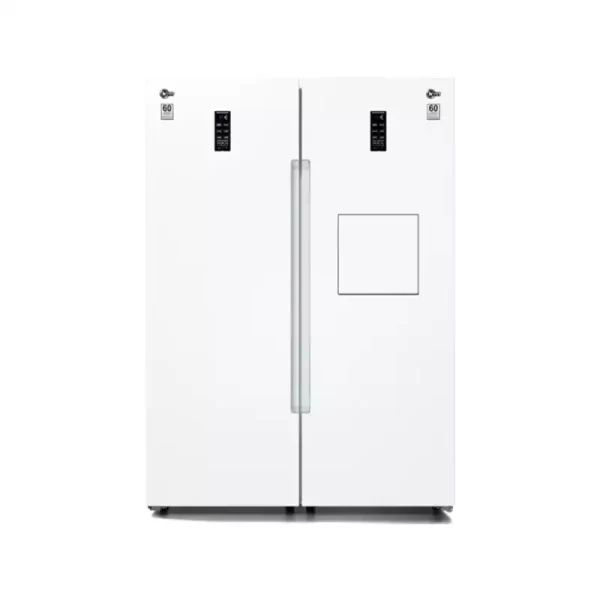 یخچال فریزر دوقلو کلور مدل روسو هوم بار سری 70 استیل